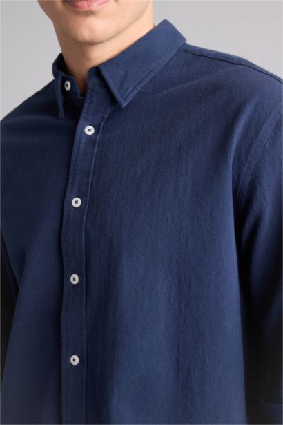 Relax Fit Cotton Long Sleeve Shirt