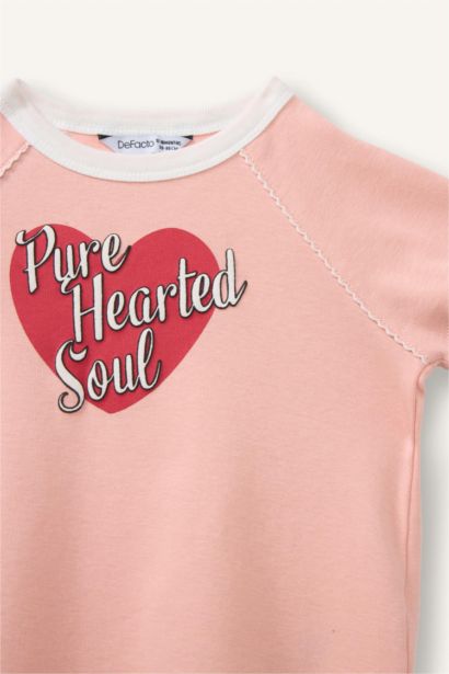 Kısa kollu Ribana Tişört Kız Bebek