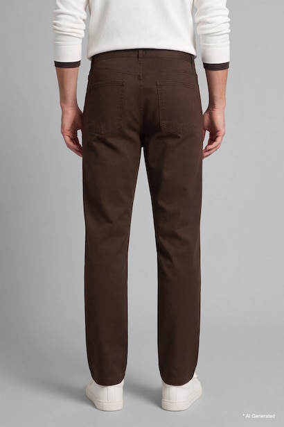 Regular Fit Normal Waist Straight Leg Trousers
