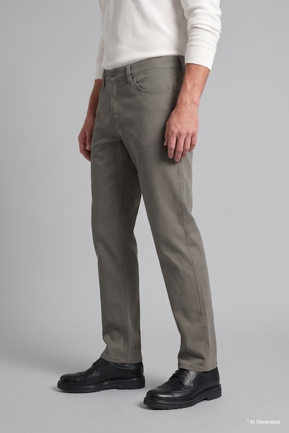 Regular Fit Normal Waist Straight Leg Trousers
