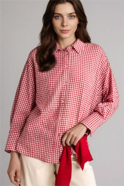 Regular Fıt Krinkıl Kumaş Uzun Kollu Tunik