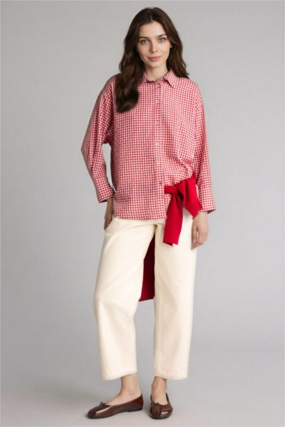 Regular Fıt Krinkıl Kumaş Uzun Kollu Tunik