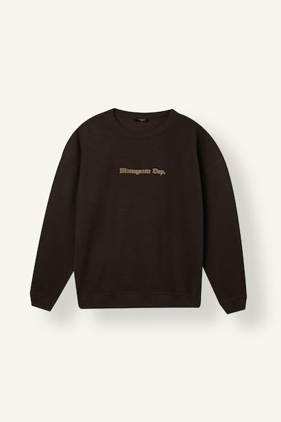 Boxy Fit Crew Neck Printed Sweatshirt