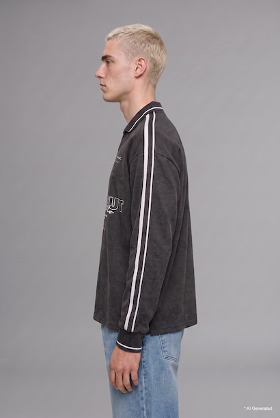 Boxy Fıt Baskılı Sweatshirt