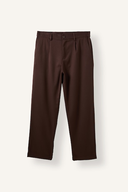 Baggy Fit Düz Paça Basic Pantolon