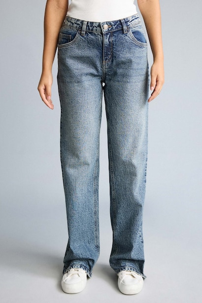 Синие джинсы Bootcut