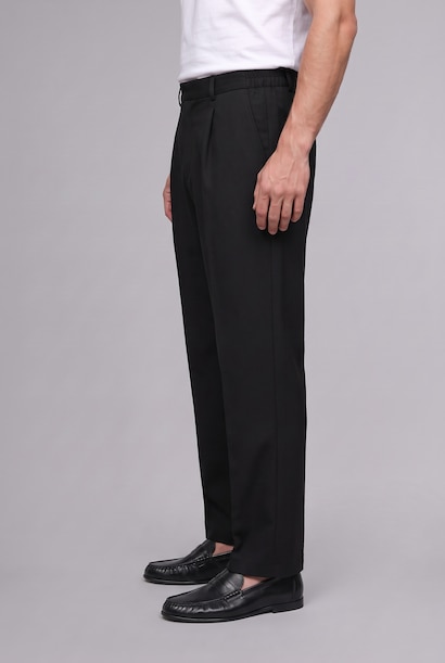 Pileli Wide Leg Pantolon