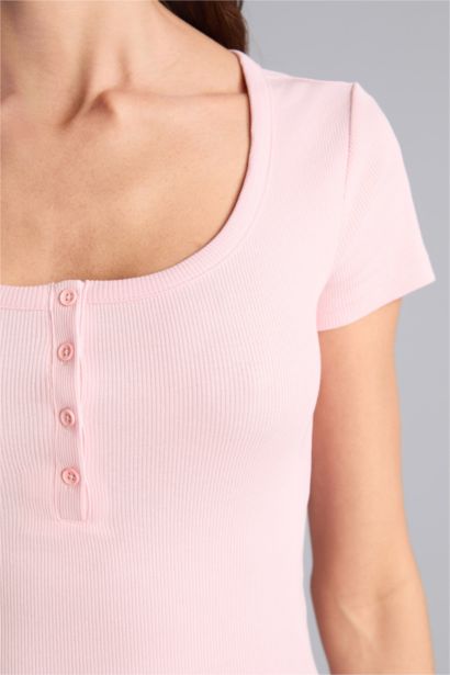 Slim Fit Camisole Short Sleeve T-Shirt