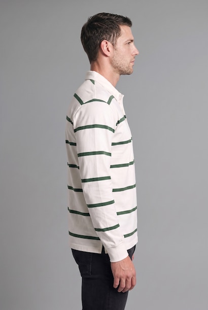 %100 Pamuk Relax Fit Çizgili Sweatshirt