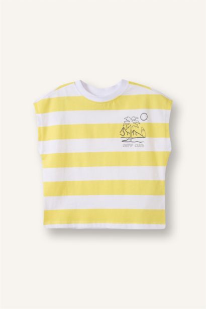 Baby Boy Oversize Fit Striped Tank Top