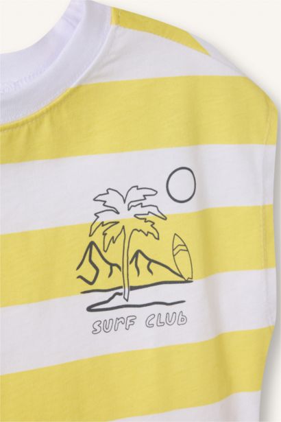Baby Boy Oversize Fit Striped Tank Top