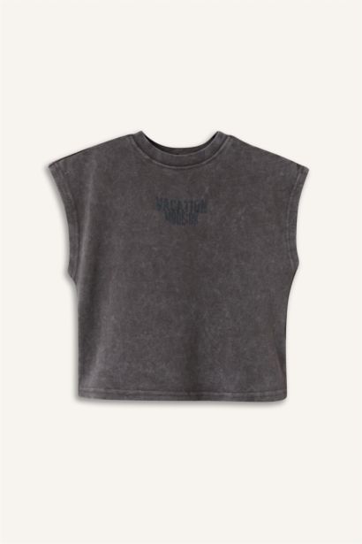 Baby Boy Oversize Fit Slogan Tank Top
