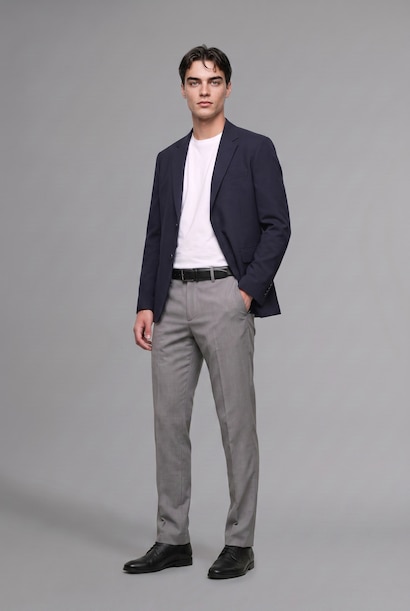 Woman Regular Fit Straight Leg Normal Waist Pocket Trousers