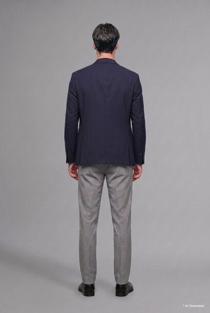 Pantalon droit taille normale avec poches Coupe régulière