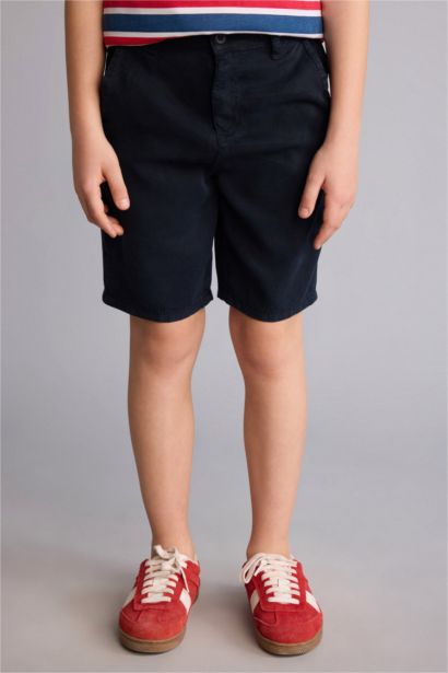 Regular Fit Tencel Şort Erkek Çocuk