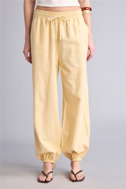 Balloon Fit Pamuklu Pantolon