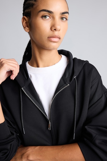 Ultra Yumuşak Oversize Kapüşonlu Basic Sweatshirt