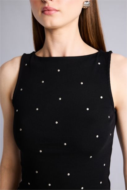 Slim Fit Puantiyeli Atlet