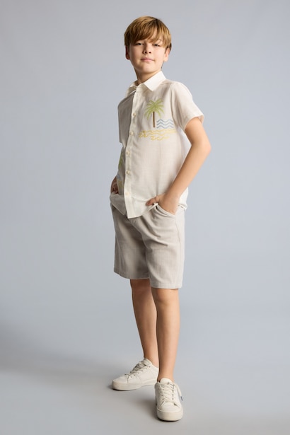 Boy 100% Cotton Regular Fit Shorts
