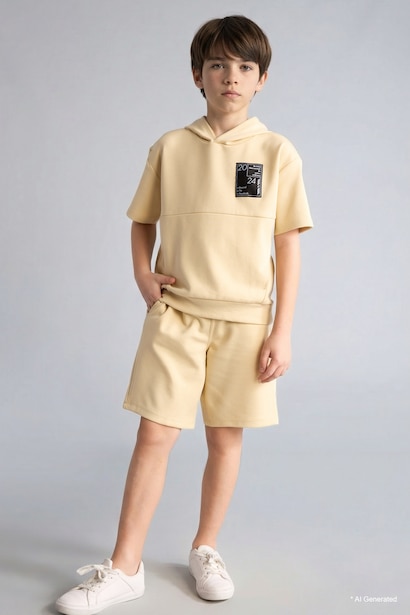 Boy Oversize T-Shirt Shorts 2 Piece Set
