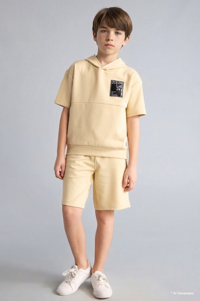 Boy Oversize T-Shirt Shorts 2 Piece Set