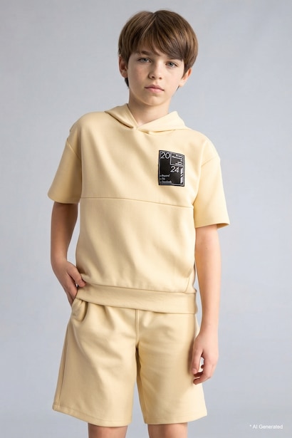 Boy Oversize T-Shirt Shorts 2 Piece Set