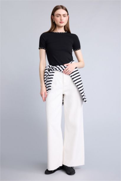 Slim Fit Ribana Short Sleeve T-Shirt