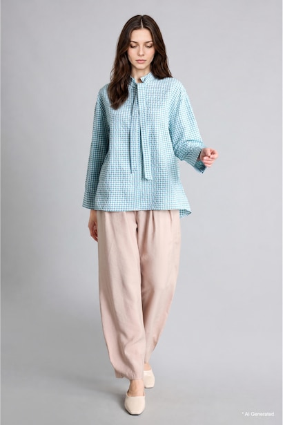 Relax Fit Modal Beige Trousers