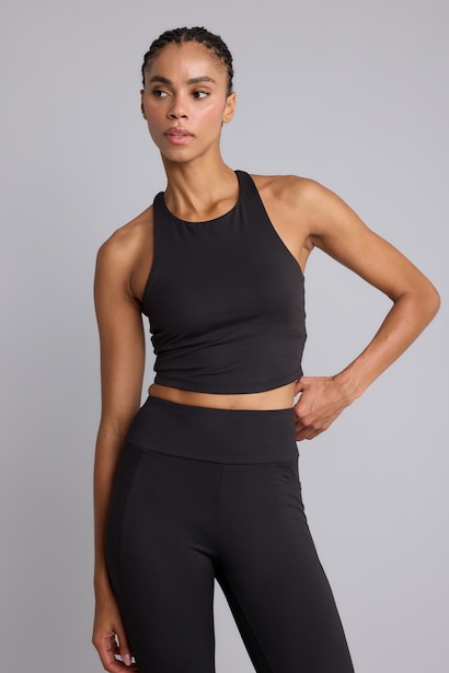 Orta Destekli Crop Sporcu Bra