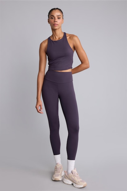 Orta Destekli Crop Sporcu Bra