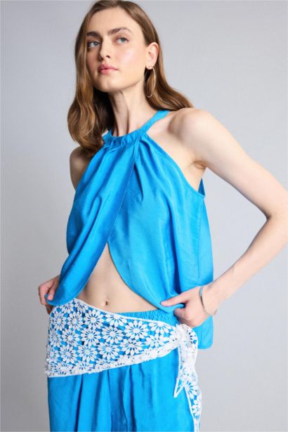Regular Fit Kolsuz Modal Bluz