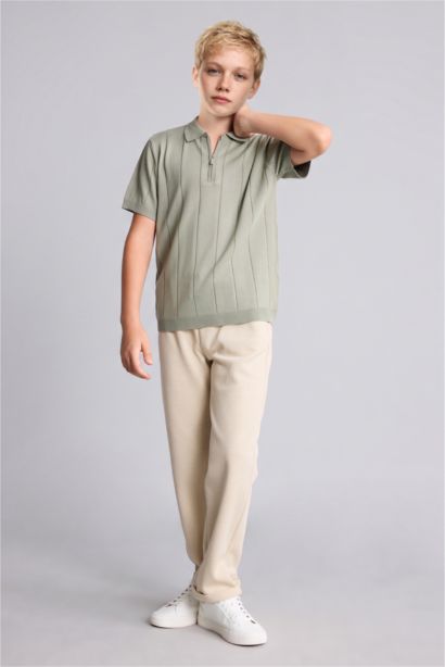 Regular Fit Düz Paça Pantolon Erkek Çocuk