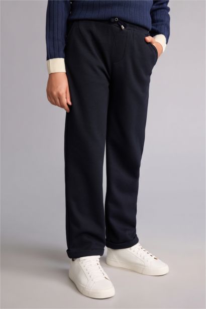 Regular Fit Pique Trousers
