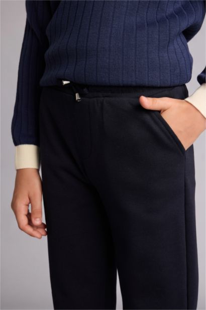 Regular Fit Pique Trousers