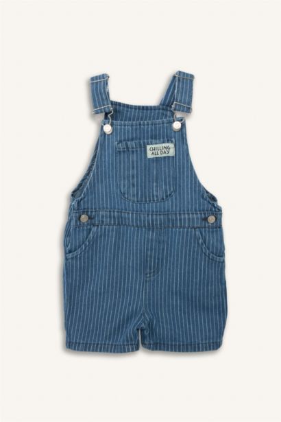 Çizgili Jean Tulum Erkek Bebek