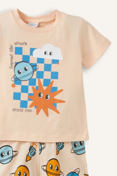 Desenli 2'li Pijama Takımı Erkek Bebek