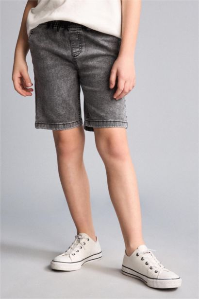 Short en jean Coupe régulière pour garçon