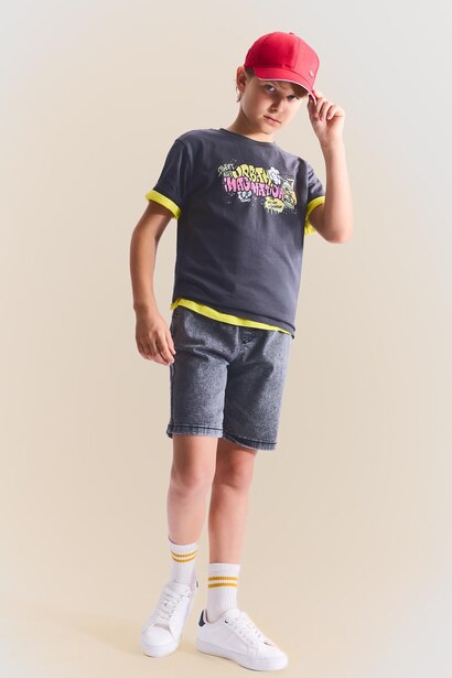 Boy Regular Fit Denim Shorts