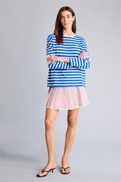 Afra x Defacto Oversıze Baskılı Sweatshirt