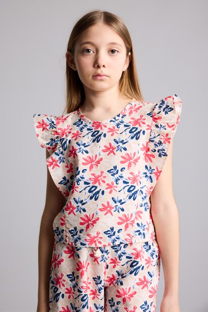 Girl Short Sleeve Blouse