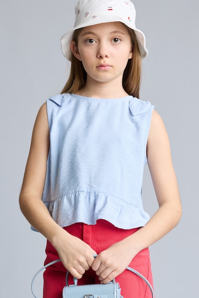 Girl Short Sleeve Blouse