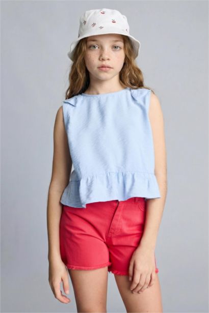 Kısa Kollu Bluz Kız Çocuk