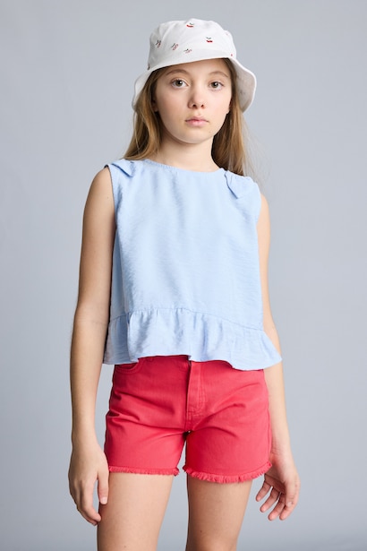 Girl Short Sleeve Blouse