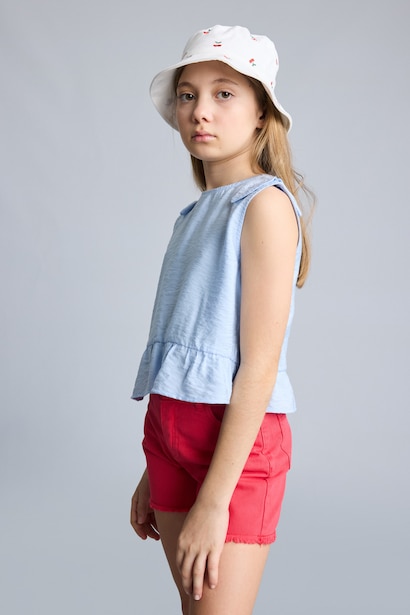 Girl Short Sleeve Blouse