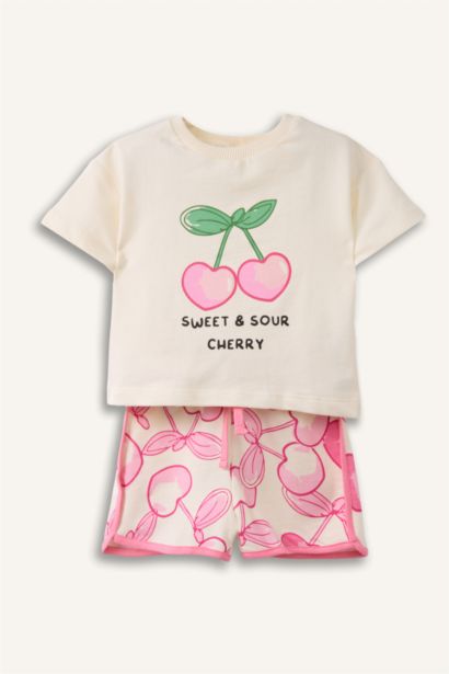 Meyve Desenli 2'li Takım Kız Bebek