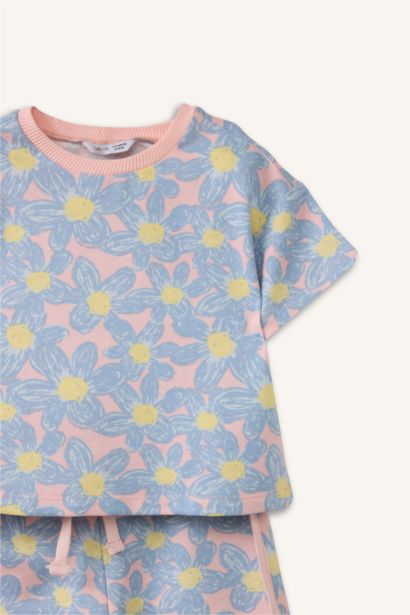 Çiçekli 2'li Takım Kız Bebek