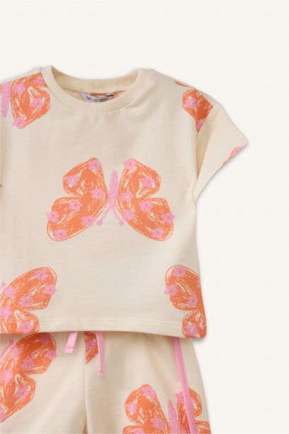 Hayvan Baskılı 2'li Takım Kız Bebek