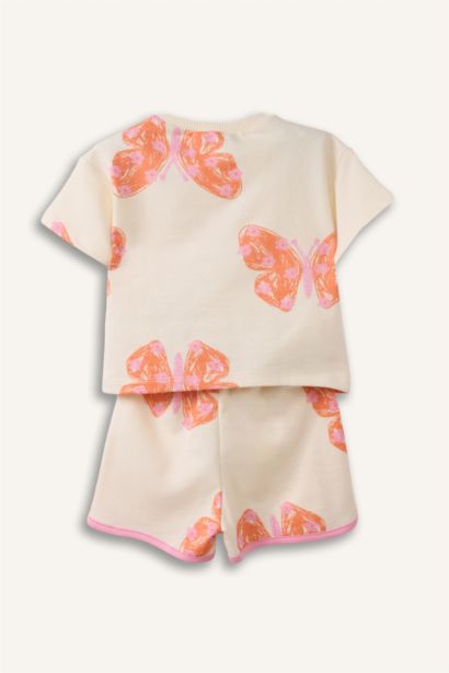 Hayvan Baskılı 2'li Takım Kız Bebek