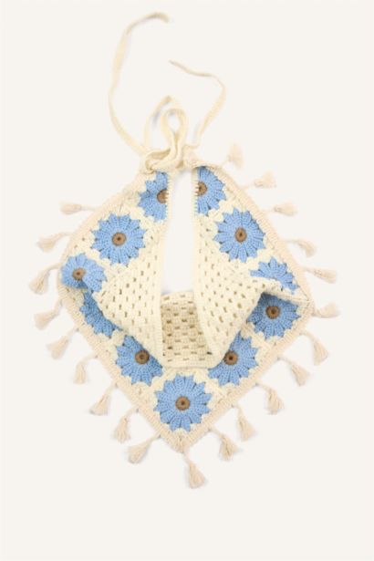 Çiçek Desenli Bandana