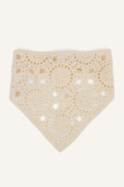 Kadın Dantel İşlemeli Bandana